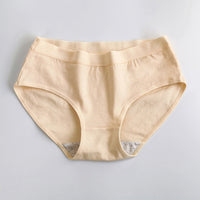 Japanese Girls Underwear Cotton Women's Summer Thin Mid-waist