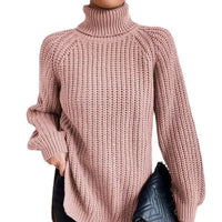 Comfortable Womens Top With A High Fold-over Collar