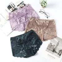 High Waist Lace Women's Panties French Transparent Comfortable Hip Lift Seamless Briefs