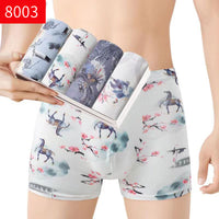 Men's Boxers Mid-waist Breathable Youth Boxer Underwear