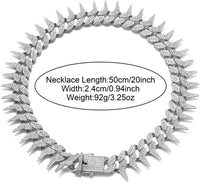 European And American Fashion Diamond Pet Neckband Necklace