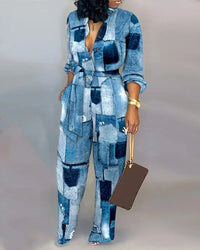 Women's Fashion Loose Large Jumpsuit