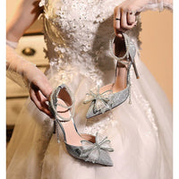 New Crystal Bow Shoes For 18th Birthday Celebrations