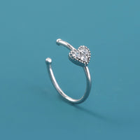 European and American cross-border personality trend nose studs exquisite micro-diamond body piercing false nose ring crown nose clip zircon accessories