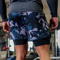 Casual Mesh Solid Color Men's Loose Shorts
