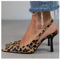 Women's Fashion Pointed Plus Size Slip-on High Heels