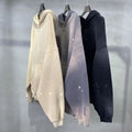 Splash-ink Washed Damaged Thickened Hoodie Sweater For Men And Women