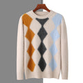 Winter Thick Round Neck Pullover Mink Wool Blended Sweater