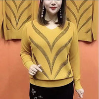 Base Shirt Mom Wear Casual Loose Elastic Slimming Youthful-looking