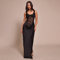 Women's Sexy Sleeveless Lace Patchwork Dress