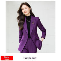 Women's Long-Sleeve Blazer With Collar