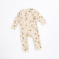 Long-sleeved Cotton Romper For Infants And Young Children