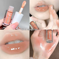 Iced Slush Double-Color Mirror-Finish Dewy Glass Brightening Lip Gloss