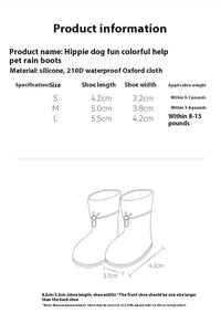 Cartoon Pet Boots Non-slip Wear-resistant Dog Boots