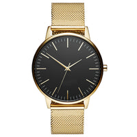 Casual Ultra-thin Fashion Quartz Watch With A Metal Mesh Band