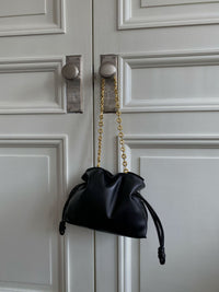 Women's Cowhide Bucket Underarm Crossbody Shoulder Bag