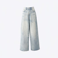 Women's American-style Retro Loose Wide-leg Jeans