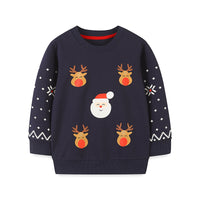 Children's Sweater European And American Style Children Elk Printing Pullover