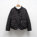 Casual Lightweight Minimalist Solid Color Round Neck Loose Jacket