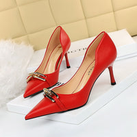 Elegant Women's Shoes Stiletto High Heel Shallow Mouth Pointed Toe