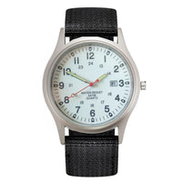Watches Fabric Band Military Calendar Army Clock