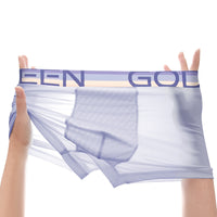 Mens Cool Comfortable And Breathable Ice-Silk Underwear For Summer