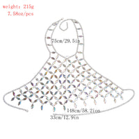 Colorful Acrylic Vest Multi Layer Pendant Body Dress Chain