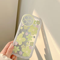 Oil Painting Strawberry Flower Silicone Mobile Phone Case