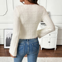 Women's Knitted Slim-fit Long-sleeved Pullover