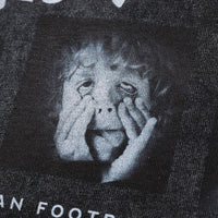 Facial Expression Bag Spoof Printed Distressed Long Sleeves