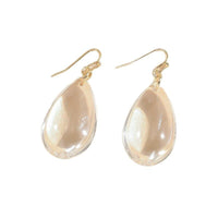 Simple And Elegant Niche Transparent Drop Earrings Elegant And Cold Style With A High-end Feel