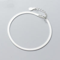 Designer-style Flat Snake Chain Bracelet