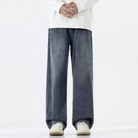 Trend Half Elastic Waist Jeans For Men