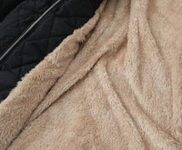 Mid-length Slim-fit Women's Fleece-lined Cotton-padded Cotton-padded