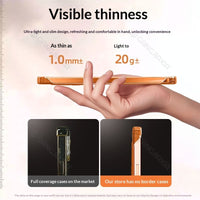 Borderless Half-wrap Protective Transparent Phone Case