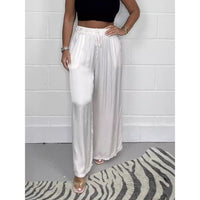 Women's Summer Fashion Matte Satin Casual Pants