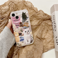 Ins Map Illustration Cat Phone Case