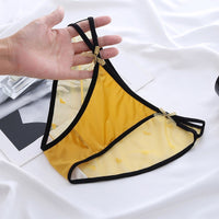 Mesh Lace-up Bow Briefs Low-rise Shorts