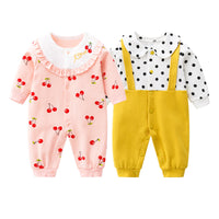2 Pieces Of Newborn Baby Female Romper Jumpsuit