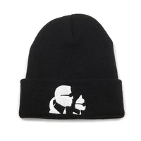 Embroidered Autumn And Winter Warm Knitted Woolen Hat