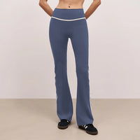 Yoga Pants Nude Feel Fitness Exercise Bell-bottom Pants