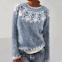 Hot Sale Round Neck Loose And Stylish Long Sleeves Sweater