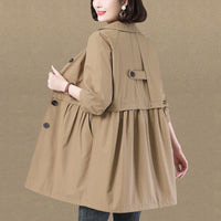 Waist Slimming Little Trench Coat Women