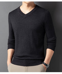 SpringAutumn Sweater V-Neck Top Men's