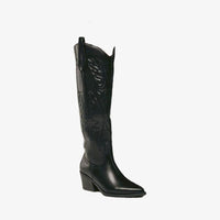 Women's Fashion Embroidered Pointed High Heel Cowboy Boot