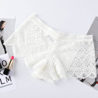 European And American Transparent Cotton Crotch Women's Mid Waist Boxer Briefs