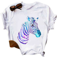 Women's Short-sleeved T-shirt Printed Amazon Bottoming Shirt Plus Size