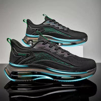 Casual Mesh Breathable Sports Flying Woven Blade Air Cushion Outdoor Running Men's Shoes