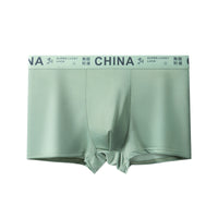 Men's Ice Silk Breathable Sport Letters Printed Underwear