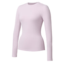 Womens Long-sleeve Stretchy Quick-drying Bare-feel Yoga Wear